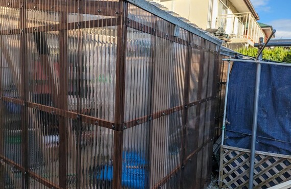 波板小屋改修 | 施工実績 | 滋賀県のリフォームなら㈱タカミ工務店